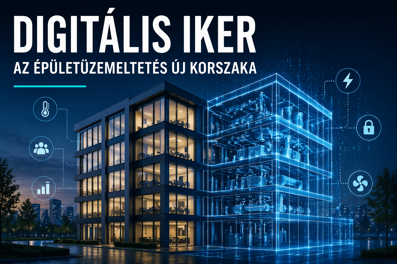 Digitális iker az épületüzemeltetésben: amikor a BIM már nem csak modell, hanem élő rendszer